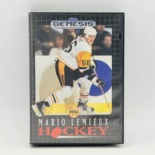 Vintage Mario Lemieux Hockey Sega Genesis Game & Case SEGA 1991 GA NTSC-U/C