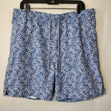 Peter Millar Swim Trunks Shorts Mens Large Leaf Print Seaside Collection Lined