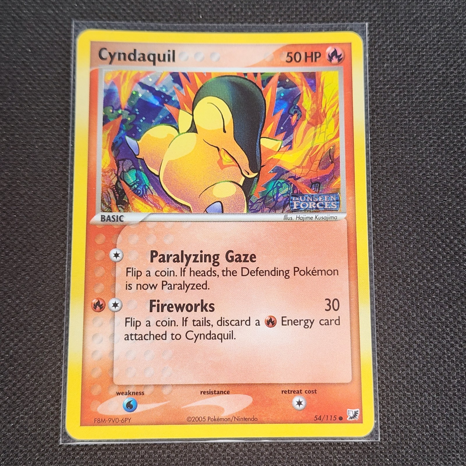 Cyndaquil - 54/115 - Reverse Holo - EX Unseen Forces - Pokemon Card - NM/M