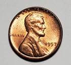 1957 P LINCOLN WHEAT PENNY UNC #C9030