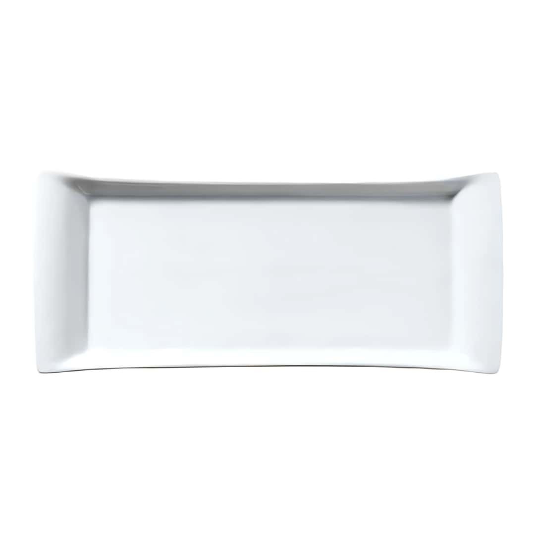Milano White Porcelain Tray 44X17 Cm Gural