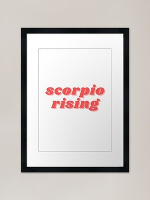 Scorpio Rising Gerahmter Kunstdruck Gerahmtes Wandbild Poster Leinwanddruck Bild