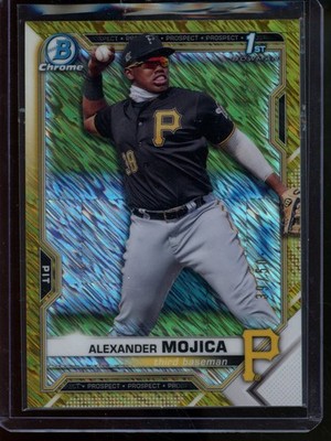 2021 Bowman Chrome 1st Alexander Mojica Gold Shimmer Refractor /50 #BCP-179