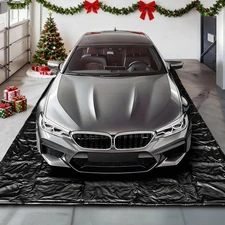 Garage Floor Mat, (7'9" x 18") Under Car Waterproof Containment Mats, Oil Mat...