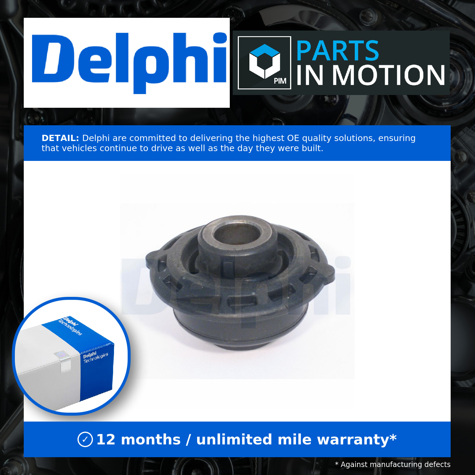 Wishbone / Control / Trailing Arm Bush fits PEUGEOT 1007 KM 1.6 2005 on Mounting