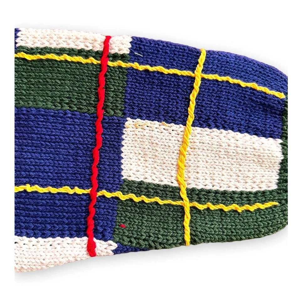 Suéter Vintage Berek Marta D Tejido a Mano Floral a Cuadros 89 Grandmacore Granny Foto 4 de 4