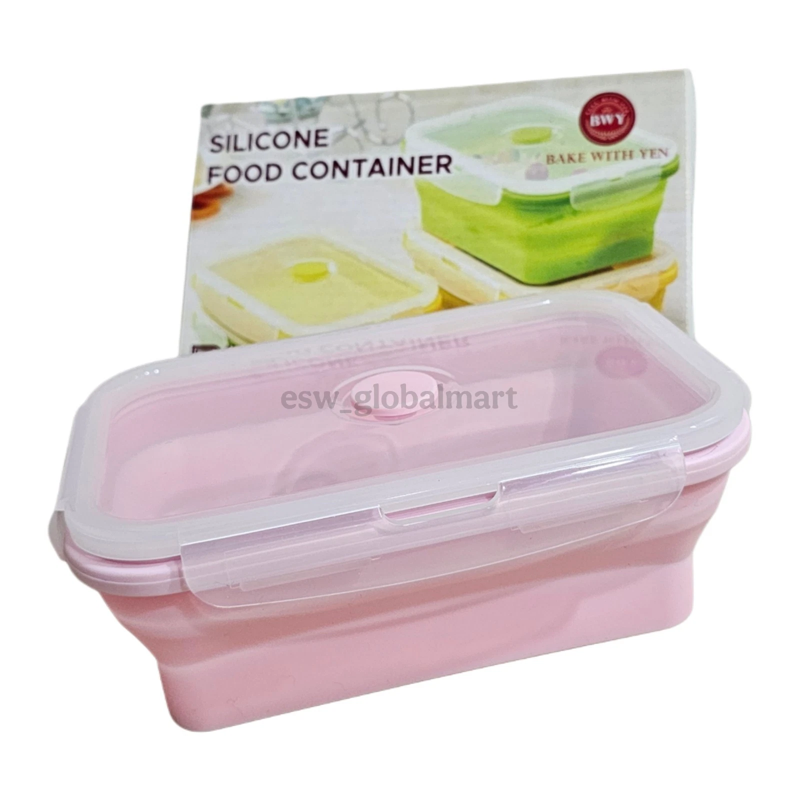 Foldable Silicone Food Container - Stackable Space Saving Lunch Box 800ml