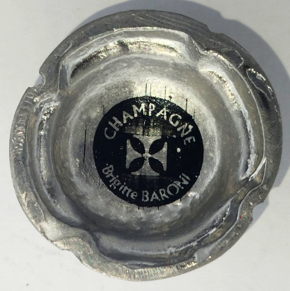 🌈🌟capsule de champagne BARONI BRIGITTE N°3a EN ÉTAIN COULÉ RARE...A SAISIR.. - Photo 2/2