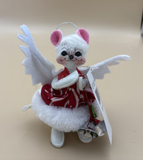NEW Annalee 2019 Christmas Angel Mouse Eyes Open 610019 Bells Ring