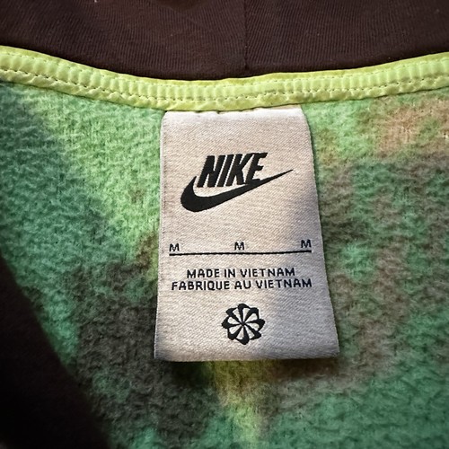 Felpa con cappuccio sherpa Nike uomo Sportswear Essentials mimetica 1/2 zip nuova DD5009-222 M - Foto 3 di 5