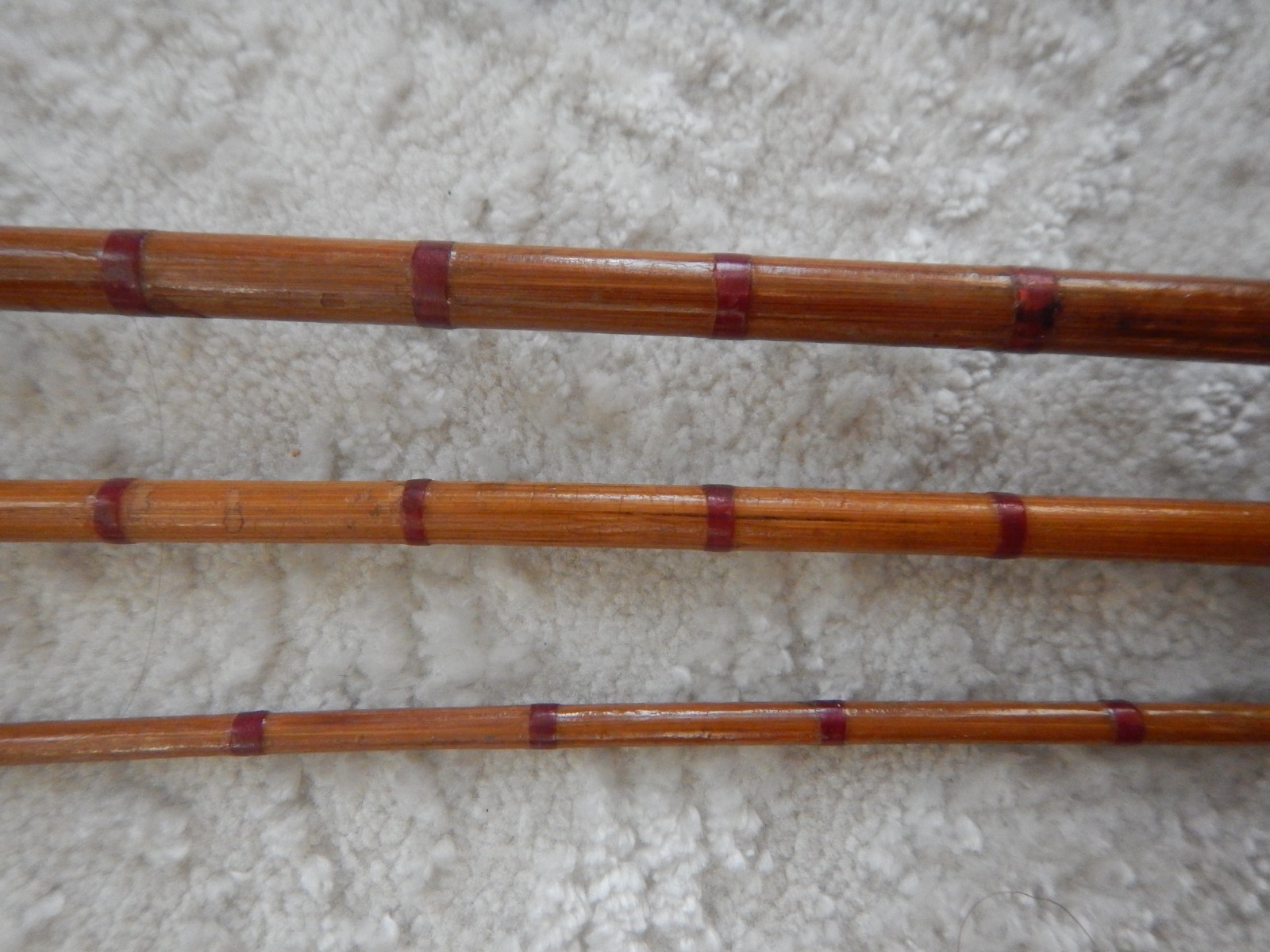 Antique Unmarked 7 1/2 Ft  3 Pc NON- Bamboo Fly Rod--- Needs Restoration