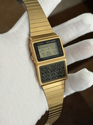 Vintage Casio Databank DBC-610 Digital Watch w/ Band - WORKS for