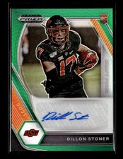 2021 Panini Prizm Draft #DPA-DIS Dillon Stoner Draft Picks Autographs Green