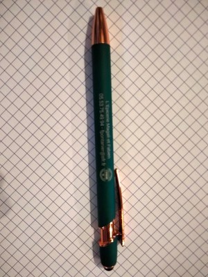 Stift Grün & Gold - Lebensmittelgeschäft Magalie und Fabien - weich im Griff - 