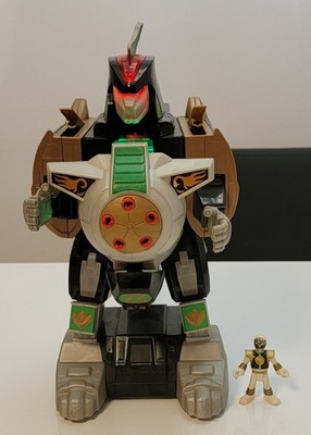 Imaginext Dragonzord 16'' Mighty Morphin Power Rangers NO REMOTE Tested & Works 