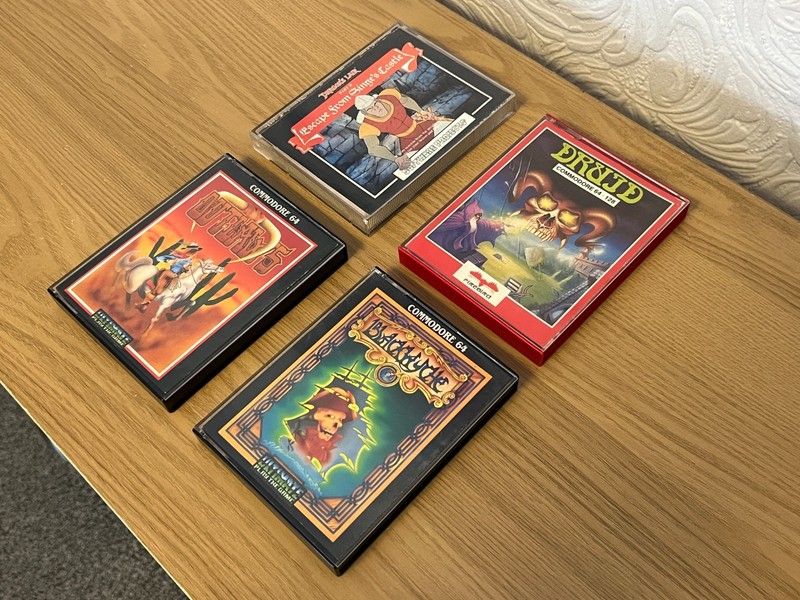 4 x Commodore 64 C64 Various Cassette Games - Untested -🕹️Retro Gift Idea🕹️