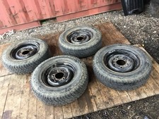 Land Rover Defender Puma TDCi Utility Set 4 Steel Road Wheels 16” + Good Tyres