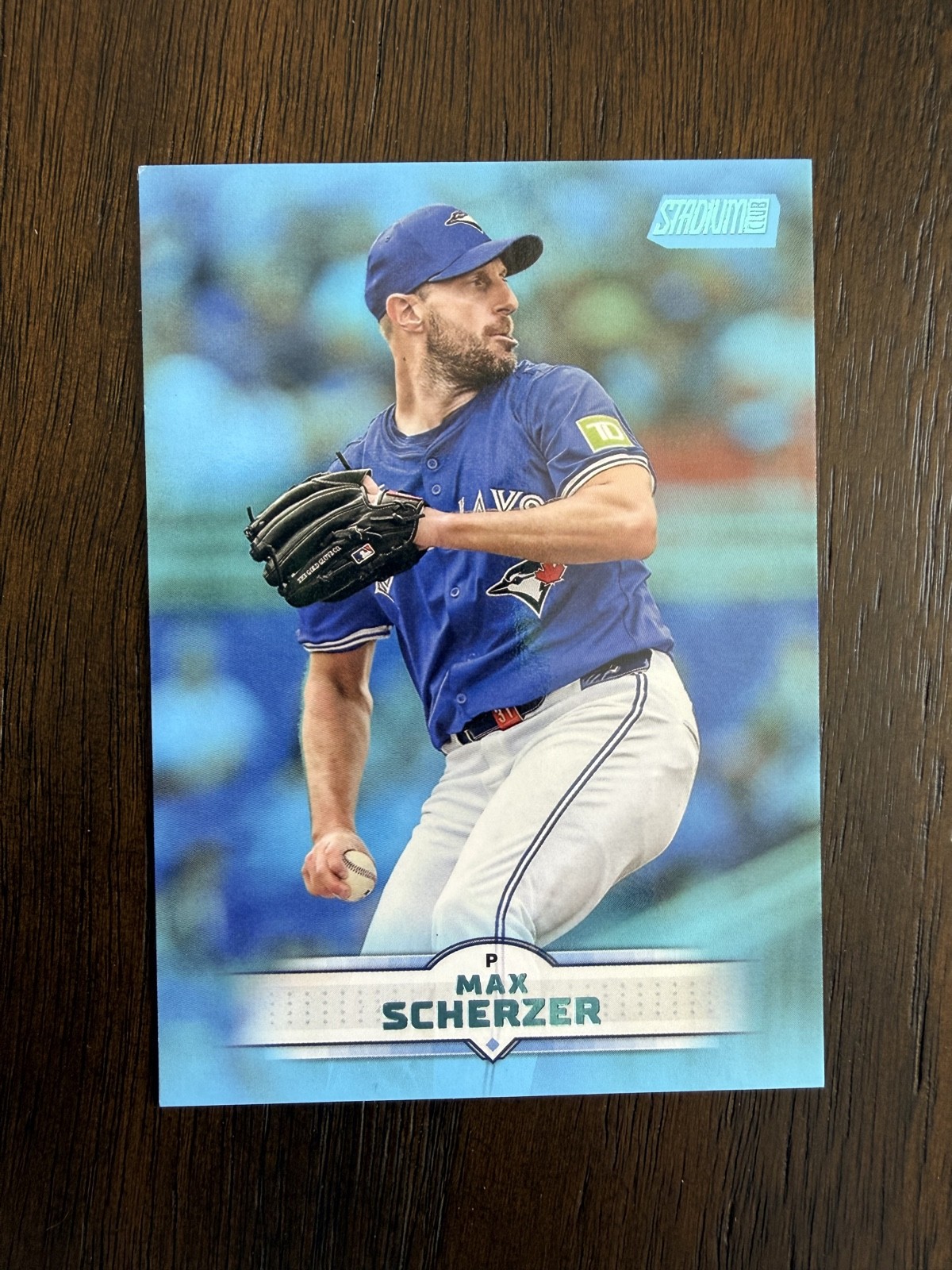 2025 Topps Stadium Club - Max Scherzer #136 Light Blue Foil