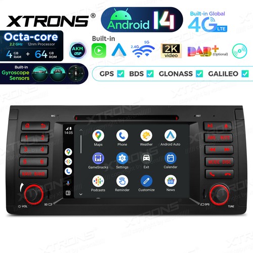 XTRONS Autoradio Android 14 für BMW E53 7" IPS 4GB RAM 64G DSP Gyroscope GPS DVD - Bild 6 von 22