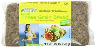 Mestemacher Bread Three Grain, 17.6-Oz
