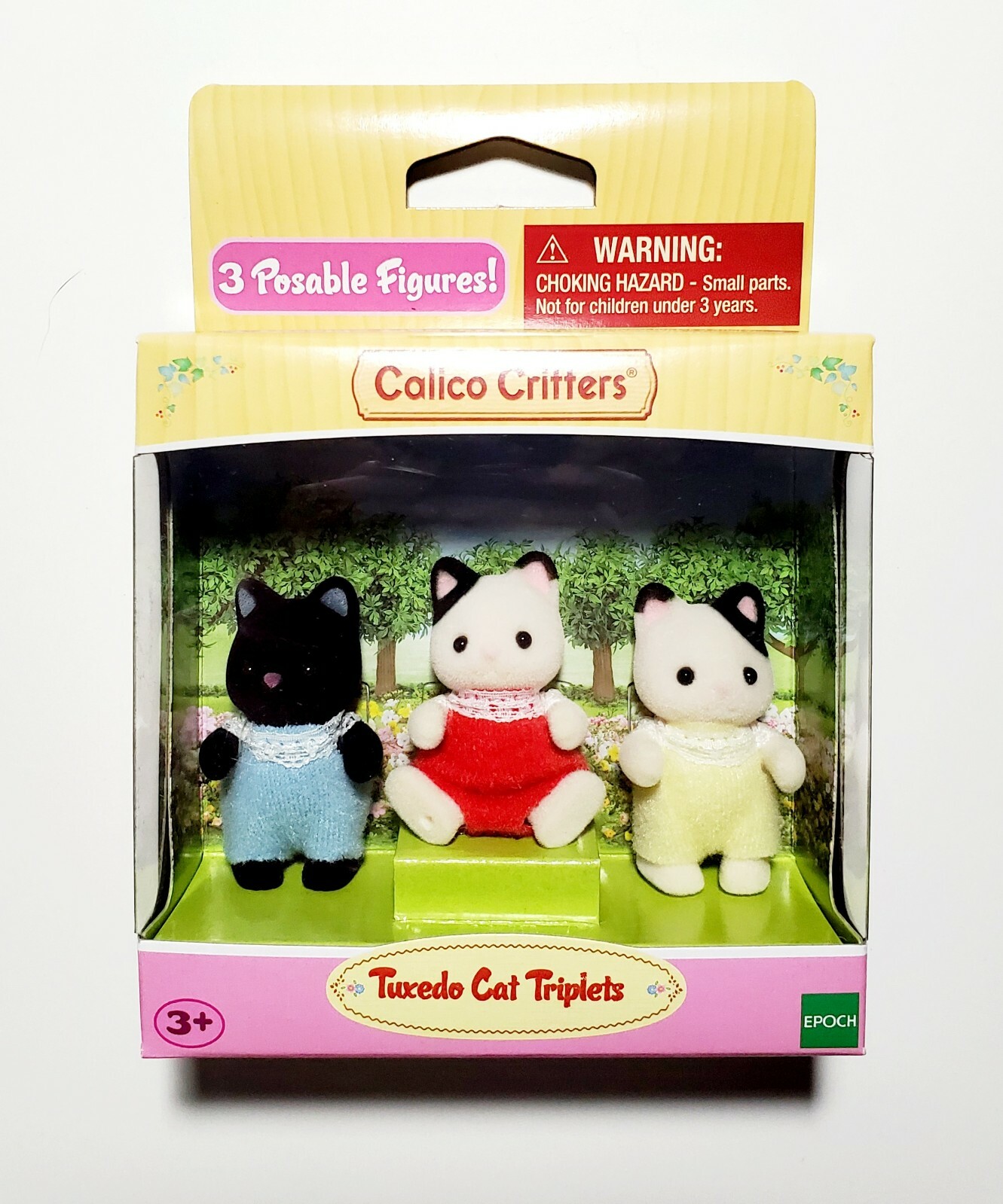 calico critters tuxedo cat triplets