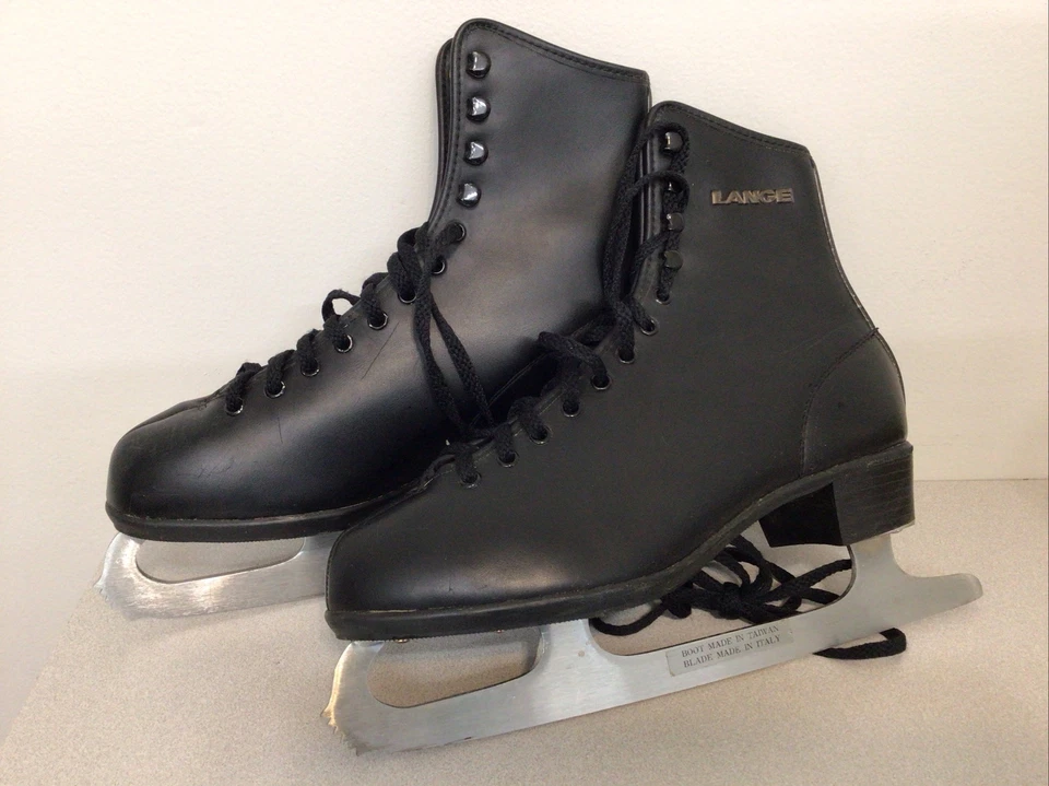 LANGE MENS ICE SKATING BOOTS SIZE 6 ( women's size 7.5) Foto 3 de 4