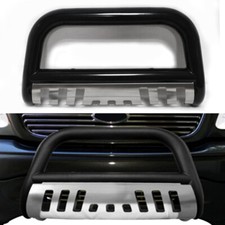 3 Ss Bull Bar Brush Push Bumper Grille Guard Skid For 2004-2020 Ford F-150