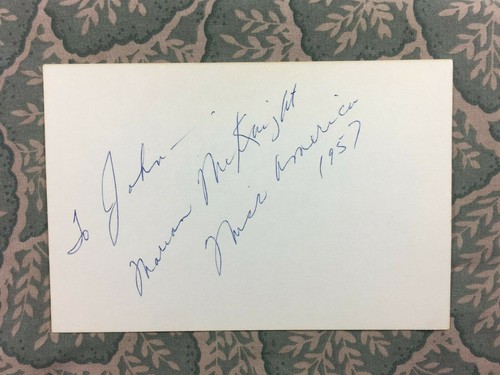 Marian McKnight - 1957 Miss America - Jack and the Beanstalk - handsigniert 1964 - Bild 1 von 2