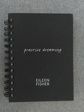 Eileen Fisher Vintage Hardcover "practice dreaming" Black Notebook Journal