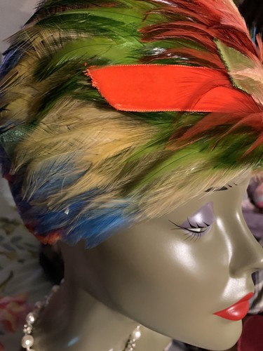 Vintage Crristian dior Feather Hat