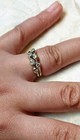 18k WG Diamond Ring Double Band .40 tcw. 3.13 gr. White sparkling Dias, Sz. 4.5 — photo 5
