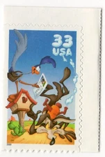 Scott #3391a Road Runner & Wiley Coyote Single Stamp - MNH