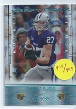 Jordy Nelson 2008 Playoff Prestige Draft Picks BLUE Parallel Rookie Card #155