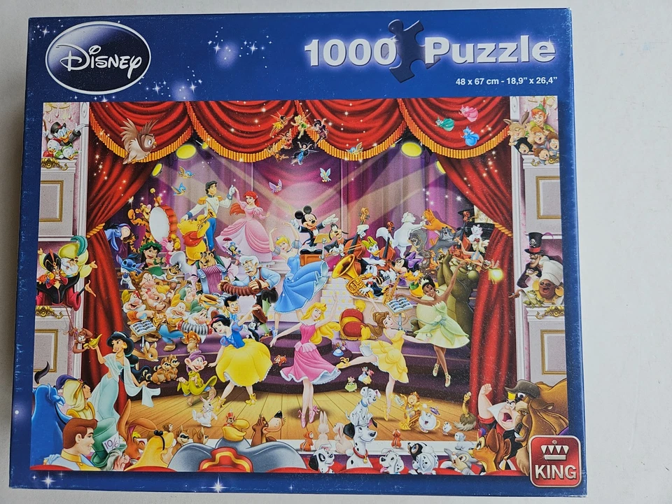 Rompecabezas King Disney Theater 1000 piezas princesa Mickey Donald Dalmations Foto 2 de 4