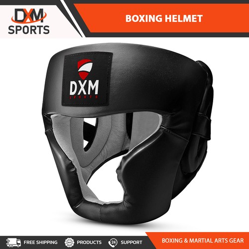DXM SPORTS Boxing Headgear MMA Kickboxing Training Head Guard Protective Gear - Picture 2 of 37