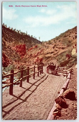 Postcard North Cheyenne Canon High Drive, Colorado Springs Colorado Unposted