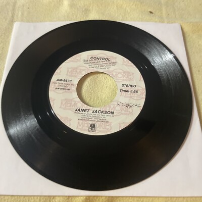 JANET JACKSON: control / when i think of you A&M 7'' Single 45 RPM