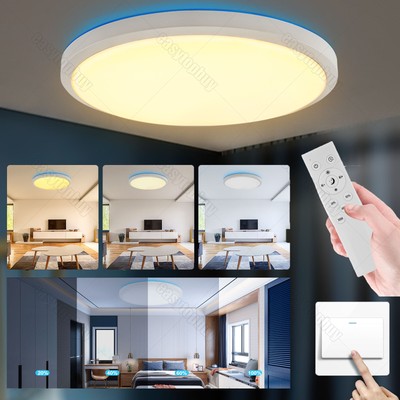 Ultraslim LED Deckenlampe Deckenleuchte Dimmbar Mit FB Wohnzimmer Lampen 36W