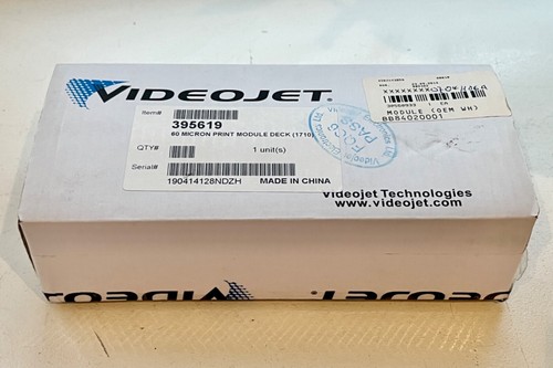 Tête D'impression VIDEOJET 395619 AJ 1710 – Module Moteur 60 Microns – Neuf