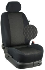 Ford Transit Custom Doka Maß Sitzbezüge KOMPLETT 5-Sitzer: Vegas/schwarz