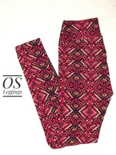 New LuLaRoe Leggings OS One Size Pink Purple Black Multicolor Unicorn B0233