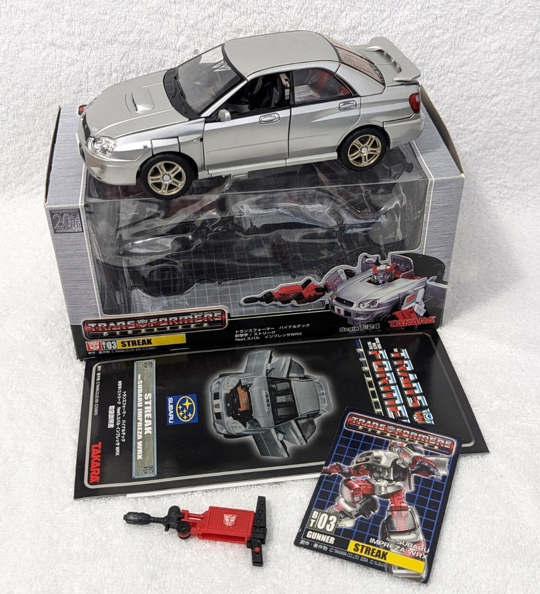 TAKARA トランスフォーマー BT03 STREAK 1:24 Transformers Takara Binaltech BT-03 Silver Streak Subaru