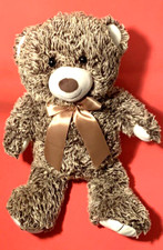 FAO Schwarz Teddy Bear Plush Stuffed Animal Gold Bow 20