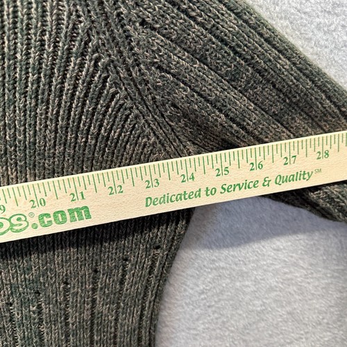 Cabelas Sweater Womens Medium Green Fishermans Knit Chunky Argyle Diamond Ladies - Picture 9 of 15