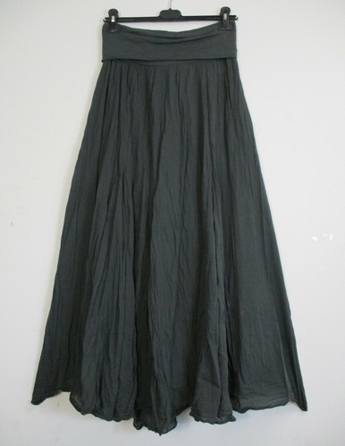 Lagenlook Womens 100% Cotton 1/2 Lined Long Skirt 12 Colours One Size:Regular - Picture 39 of 62
