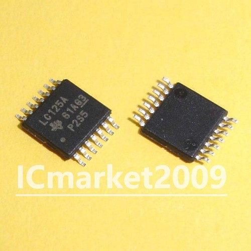 10 PCS SN74LVC125APWR TSSOP-14 LC125A Quadruple Bus Buffer Gate 3-State Chip IC - Picture 1 of 2