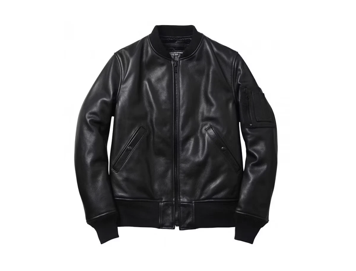 Supreme Schott Leather Work Jacket Black