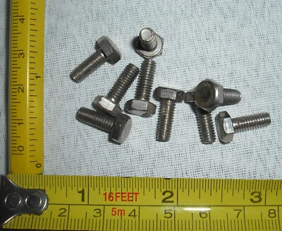 AMPSTACK 10x 2BA 1/2" hexhead screws hex head half inch 12mm British Association bolt
