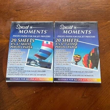 Glossy & Matte Special Moments Photo Paper For All Ink Jet Printers 4x6 NEW