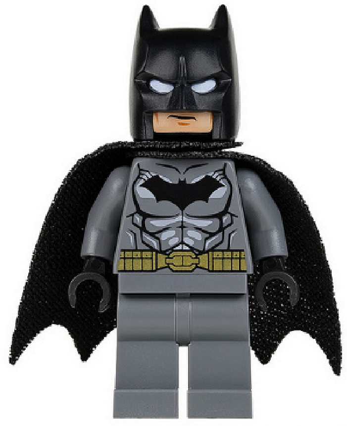 LEGO DC Justice League sh151 76055 Batman Gray Suit Spongy Cape